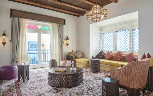 Hilton Salwa Beach Resort & Villas 2BR arabian village living room default